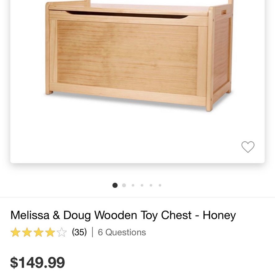 Wooden Toy Chest (Honey)