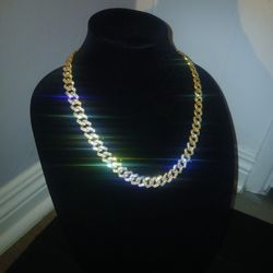 Cuban Link Chain 18k Gold Plated $60firm 