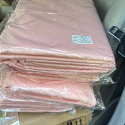 Pink Table Cloth Polyester 