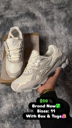 Asics Gel Nyc white/cream size 11