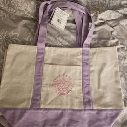 Trader Joe's Lavender Large Tote Bags