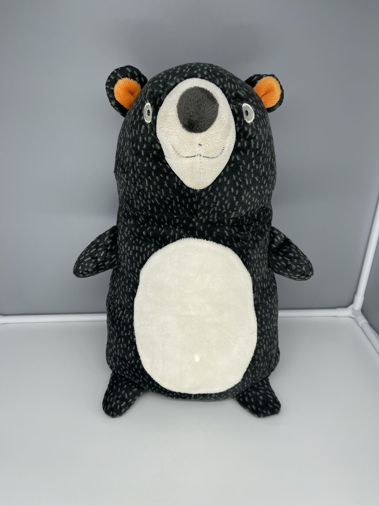 15.5” Pillowfort Bear Soft Plush Circo Target Grey Spotted Throw Pillow