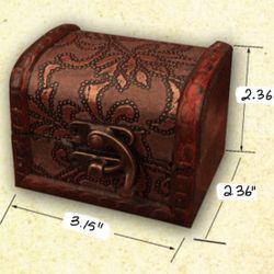 Retro wooden storage box for makeup jewelry candies small vintage boxes