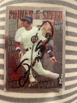 Sammy Sosa Signed Baseball card