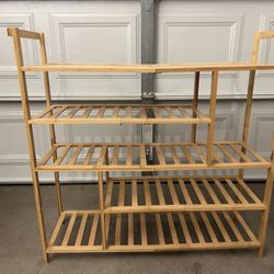 Multi Tier Bamboo Shoe Rack
