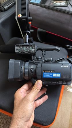 Sony HXR-NX70N (IP54-rated) with a built-in Sony G Lens