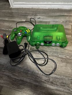Nintendo 64 Console with Controller and Cords - Jungle Green