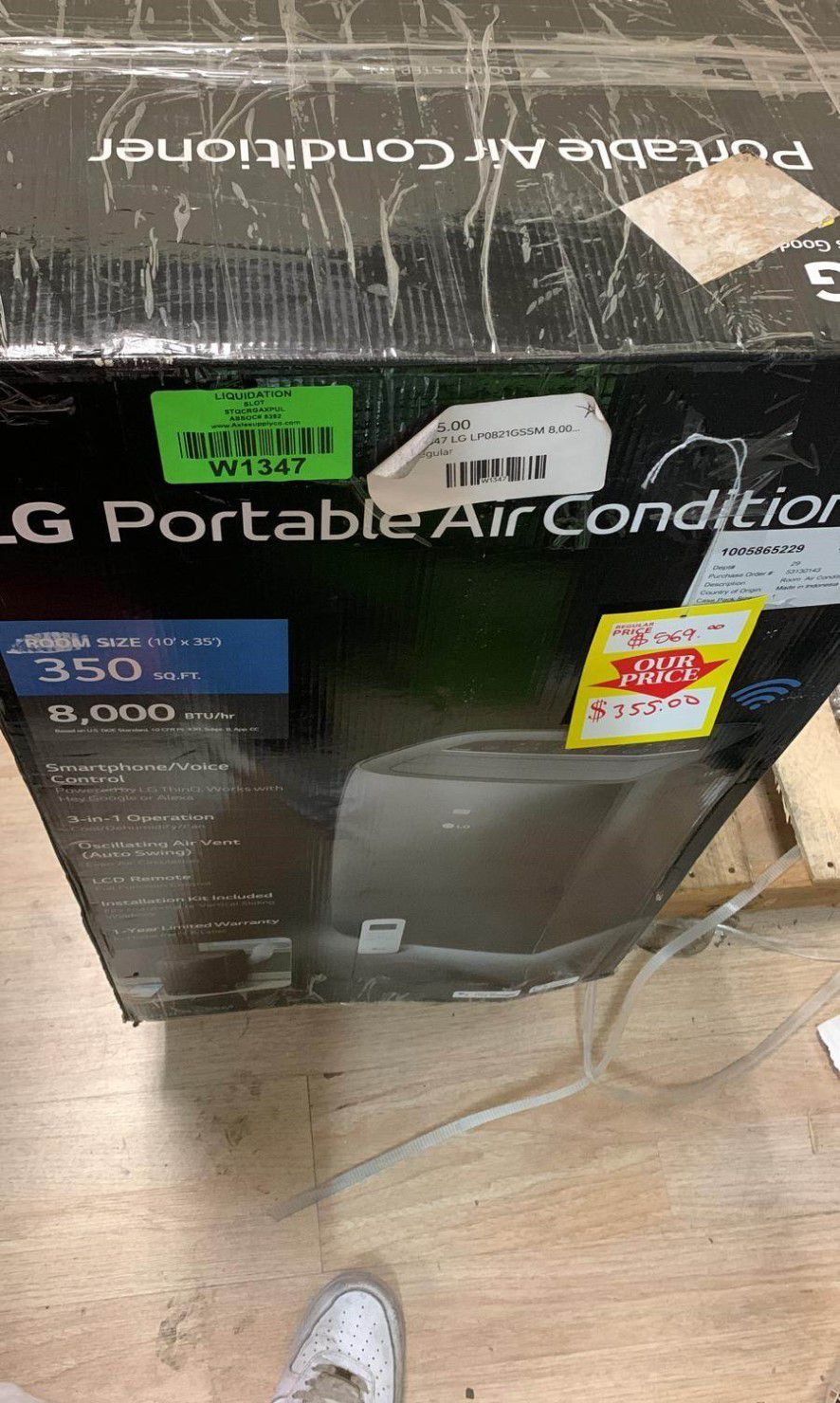 LG LP0821GSSM 8,000 BTU 115-Volt Portable Air Conditioner LP0821GSSM
