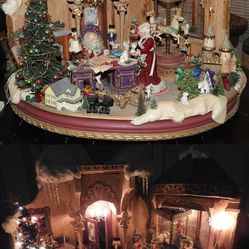 Lynn West Signed 60-150-94 HUGE Christmas Macy's Store DISPLAY Santa's Toy Shop