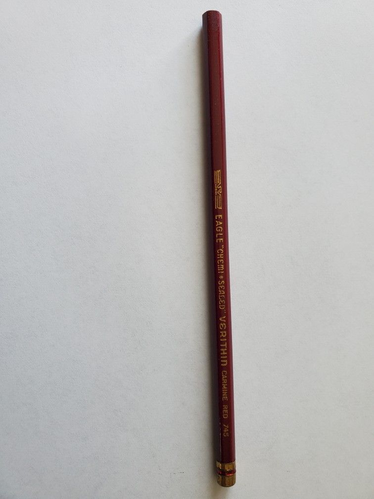 Vintage Red Unsharpened Pencil
