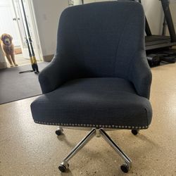Swivel Office Chair (Navy blue)