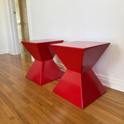 Red Side tables