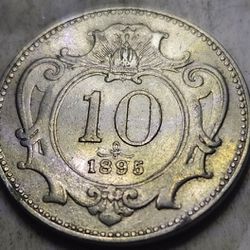 1895 Austria Coin.