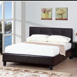 Queen Size Bed Frame With Pillow Top Mattress Included