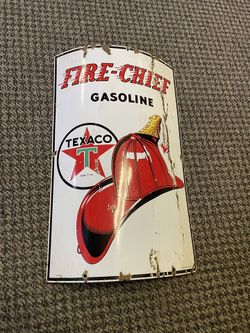 Vintage Texaco Gas Pump Sign