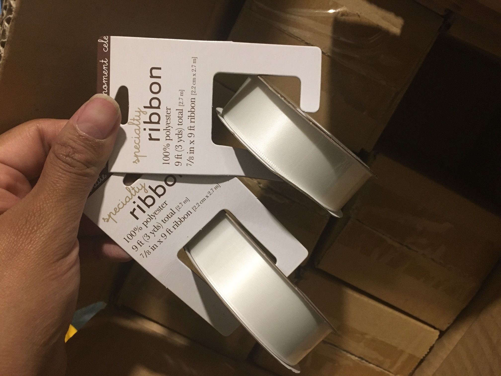 White Crafting Ribbon