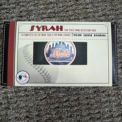 New York Mets wine tool accessory box