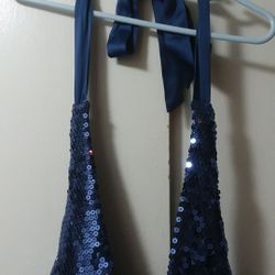 Forever 21 blue sequin flapper-esque party dress