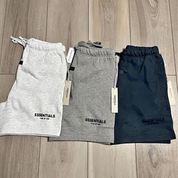 Fear of god essentials shorts sizes S-M