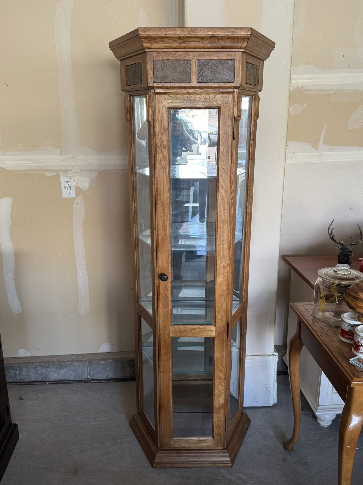 Wood Curio Cabinet