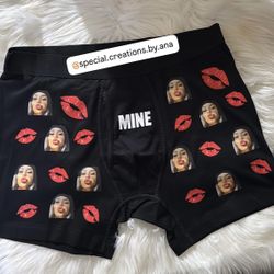 Valentine’s Gift Box Set ❤️‍🔥🎁 This set includes: A custom shirt, double sided keychain and a personalized boxer front & back 