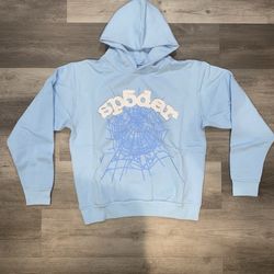 Sky Blue Sp5der Hoodie