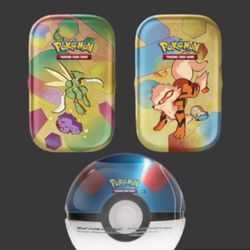 Pokémon Great Ball And 2 Mini Tins