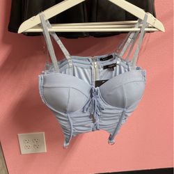 Blue corset Top
