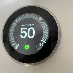 Google Nest Thermostat - Smart Thermostat for Home - Programmable Wifi Thermostat - Snow