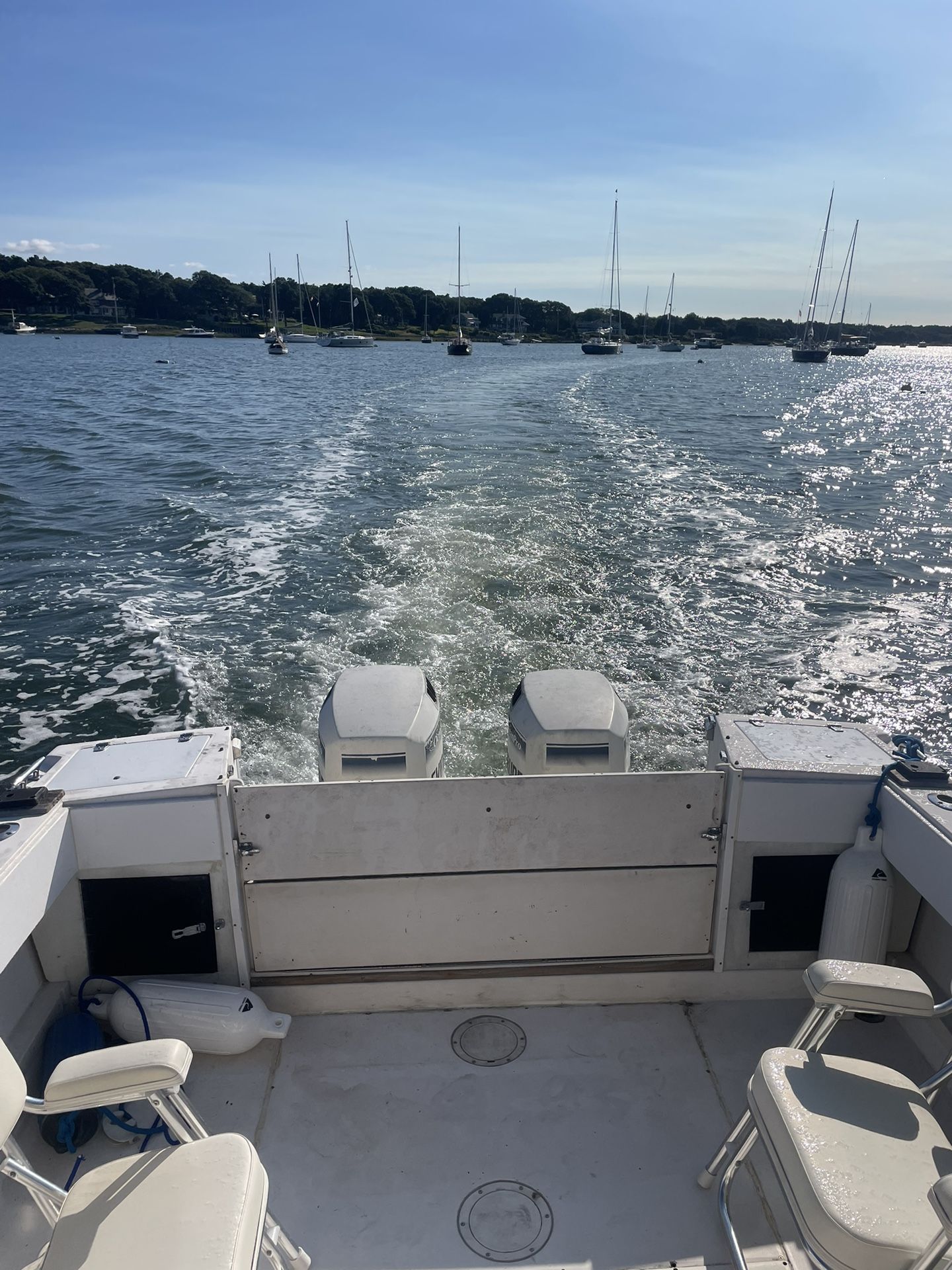 1989 Grady White Sailfish Twin 175 Hp Evinrude Outboards And Dual Axle Trailer