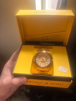 Invicta Gold Men’s Luxury Watch – Original Box Included