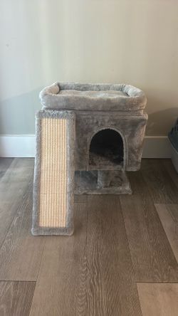 Grey cat house