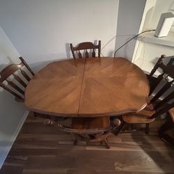 Wooden Dining Room Table 