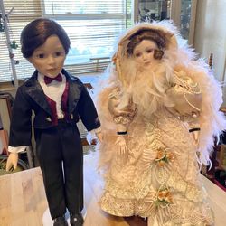 Him And Her Porcelain Dolls