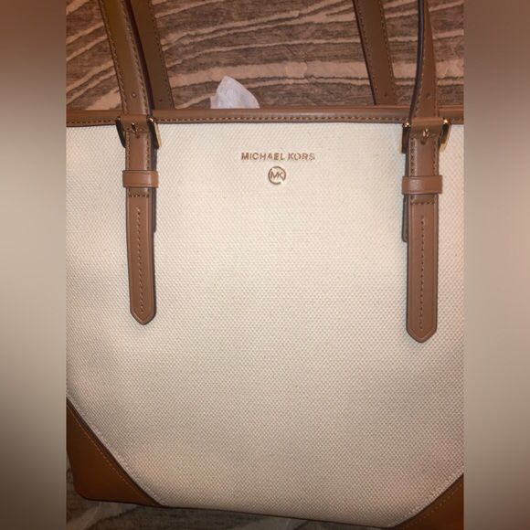 Michael Kors Aria Canvas Tote Bag/purse