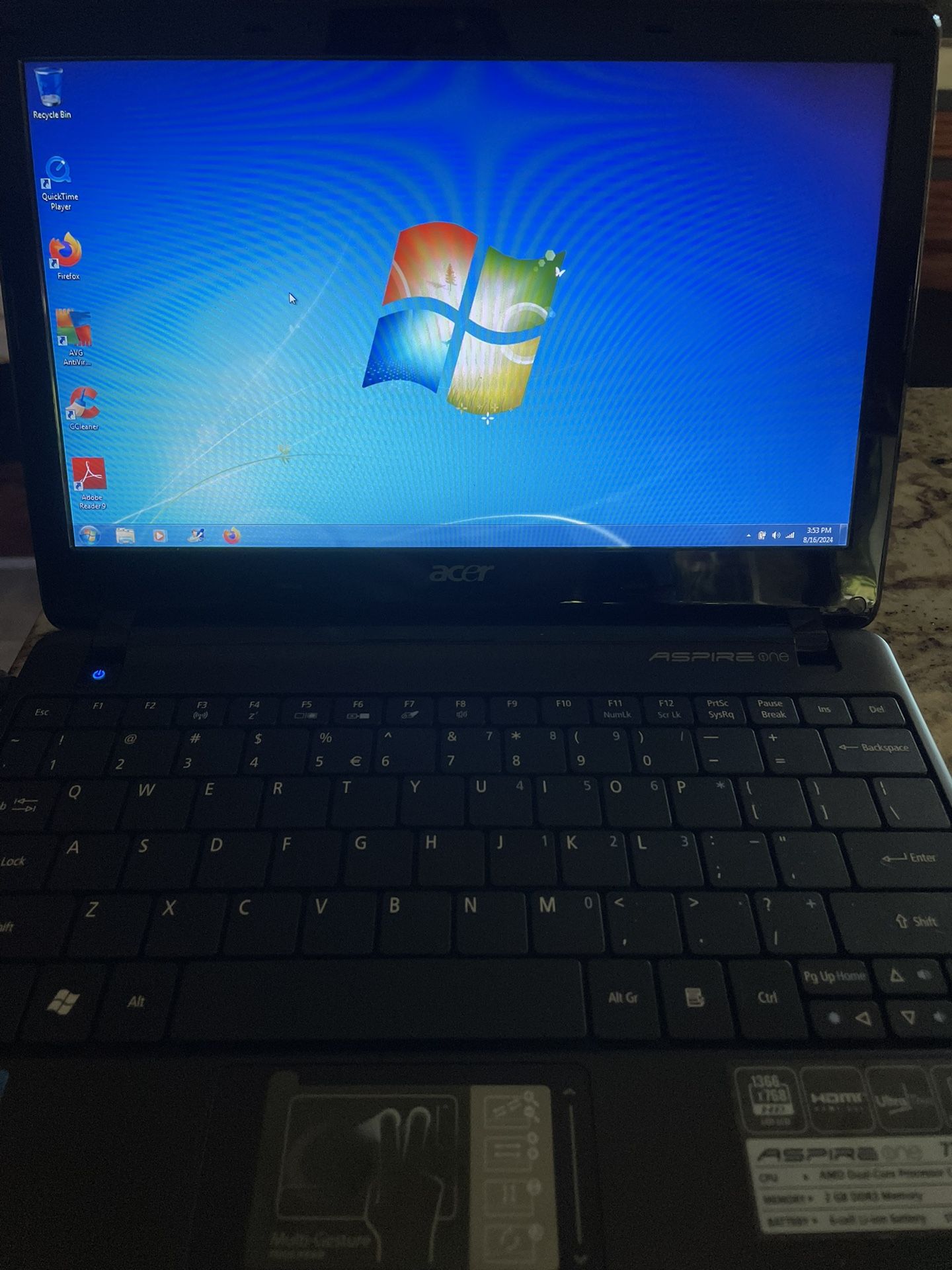Acer Aspire ONE 722 Mini Notebook