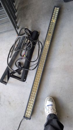 Jeep Wrangler LED Light Bar with Mounting Bracket and Wiring