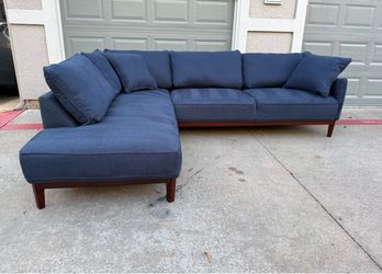 Macy’s Jollene Blue Sectional Couch