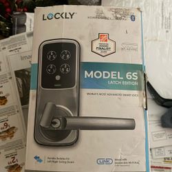 Lockly Model 6s Latch Edition Smart Door Lock 