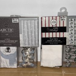 CHRISTMAS 🎄 SHOWER  CURTAIN SET (13 Piece)