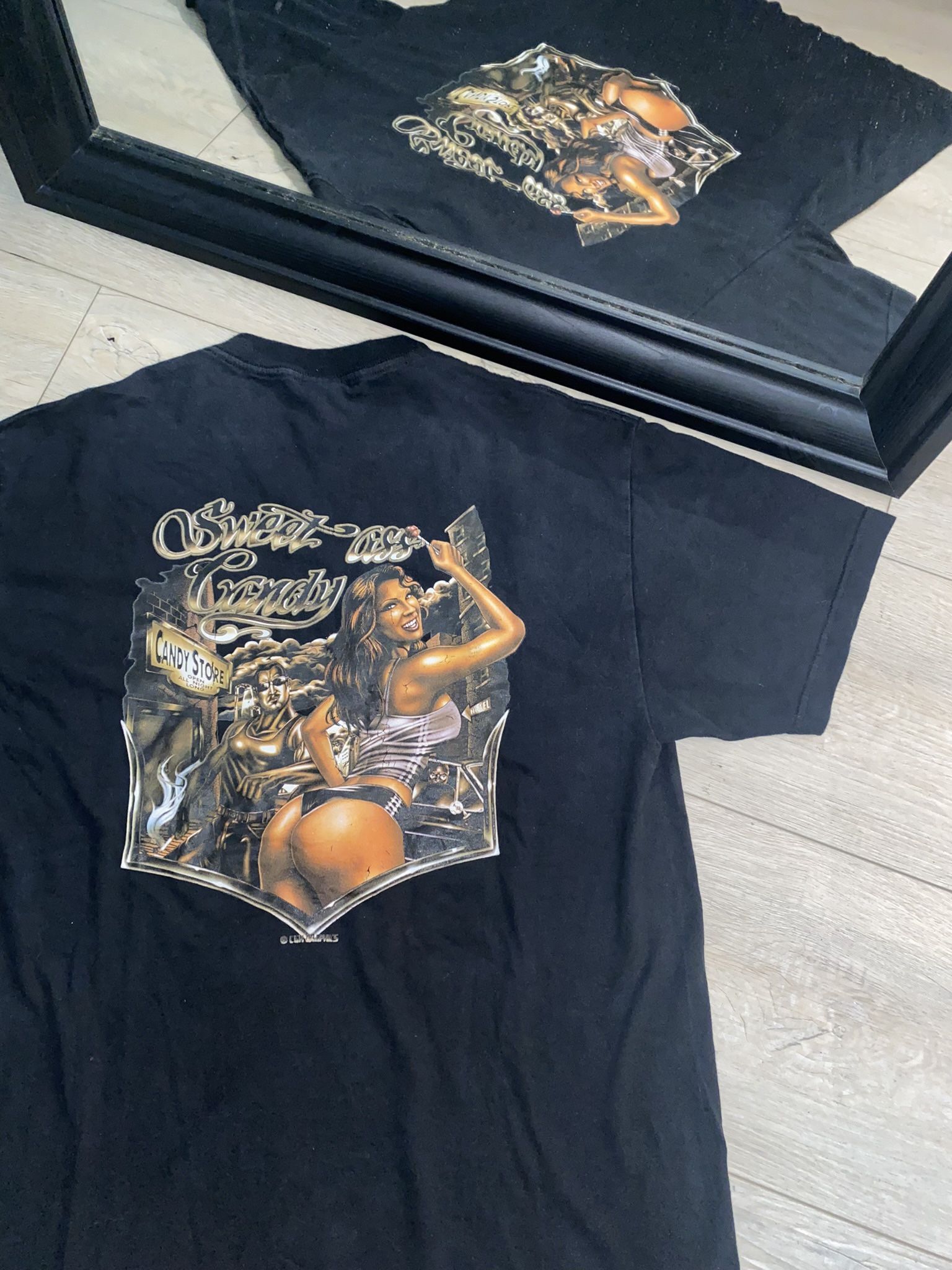 Vintage / Y2K Pin Up “Sweet Ass Candy” Shirt 