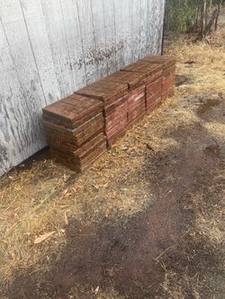 Red Decorative Square Pavers