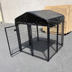 Brand New $170 Heavy-Duty Kennel with Cover (4 x 4 x 4.5 FT) Dog Cage Crate Pet Playpen