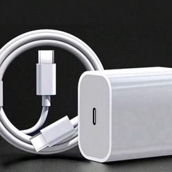 Apple USB- C  Wall Adapter and USB-C Cable