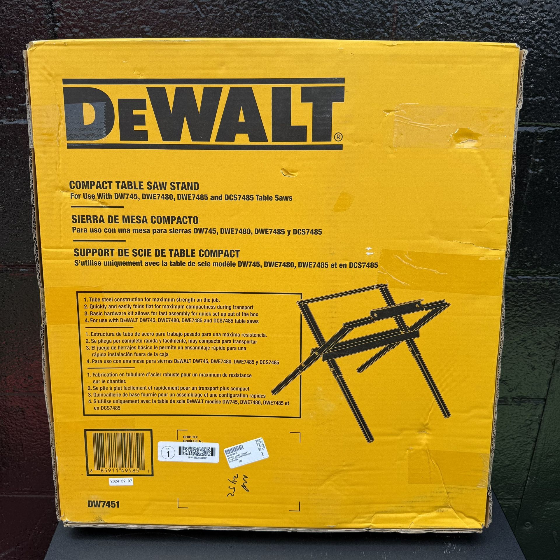 DeWalt COMPACT TABLE SAW STAND