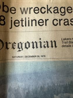 The Oregonian “DC Jetliner Crash” December 30 1978