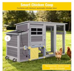 Shop aivituvin Large Chicken House : Outdoor Chicken Coop with Wheels for 2-3 Hens