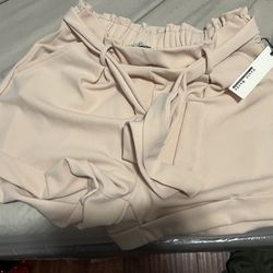 Cream Rose Shorts