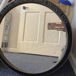 Blue moon Glass Mirror Beer Sign 