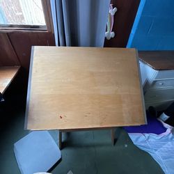 Vintage Wooden Drafting Table